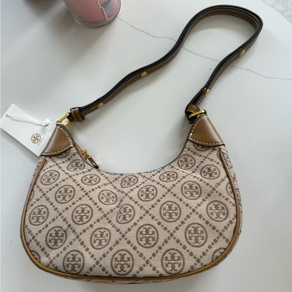 Tory Burch  Monogram Crescent Bag - Picture 1 of 4